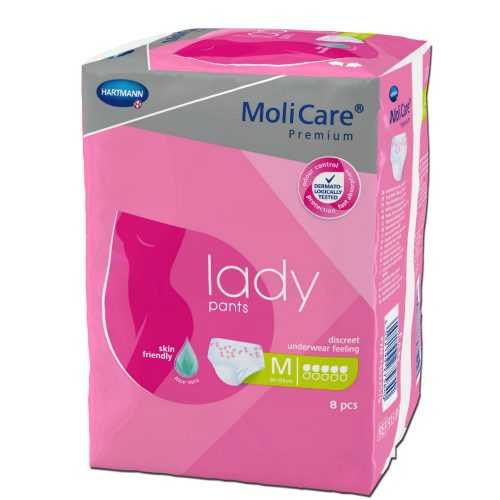 MoliCare Lady Pants 5 kapek vel. M inkontinenční kalhotky 8 ks MoliCare