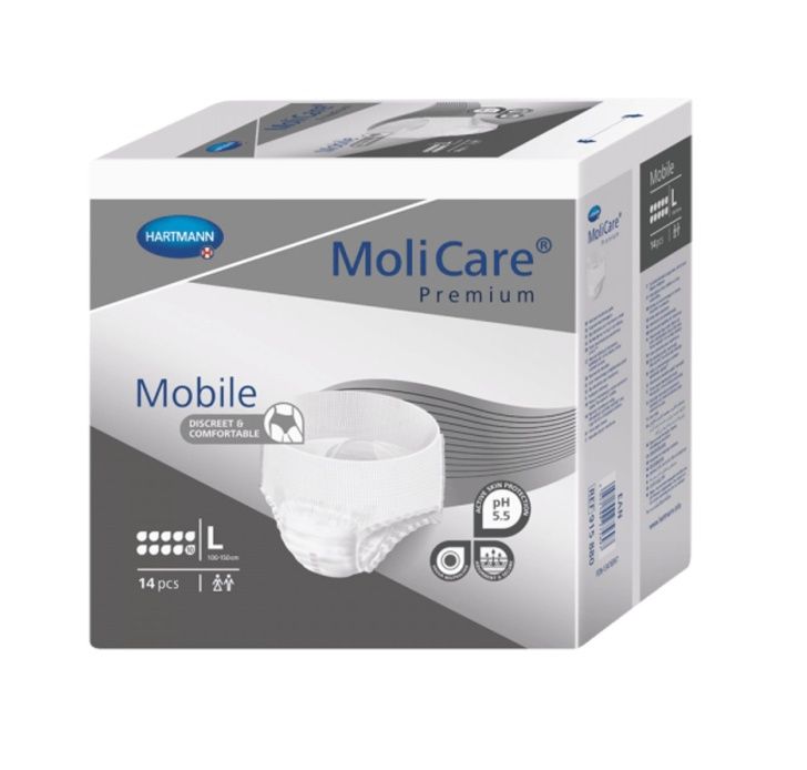 MoliCare Mobile 10 kapek vel. L inkontinenční kalhotky 14 ks MoliCare