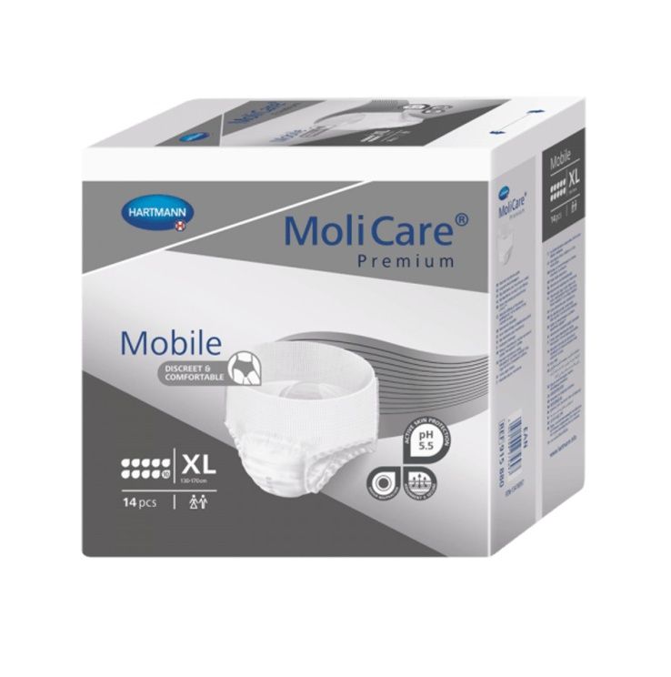 MoliCare Mobile 10 kapek vel. XL inkontinenční kalhotky 14 ks MoliCare
