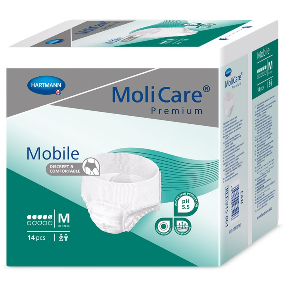 MoliCare Mobile 5 kapek vel. M inkontinenční kalhotky 14 ks MoliCare