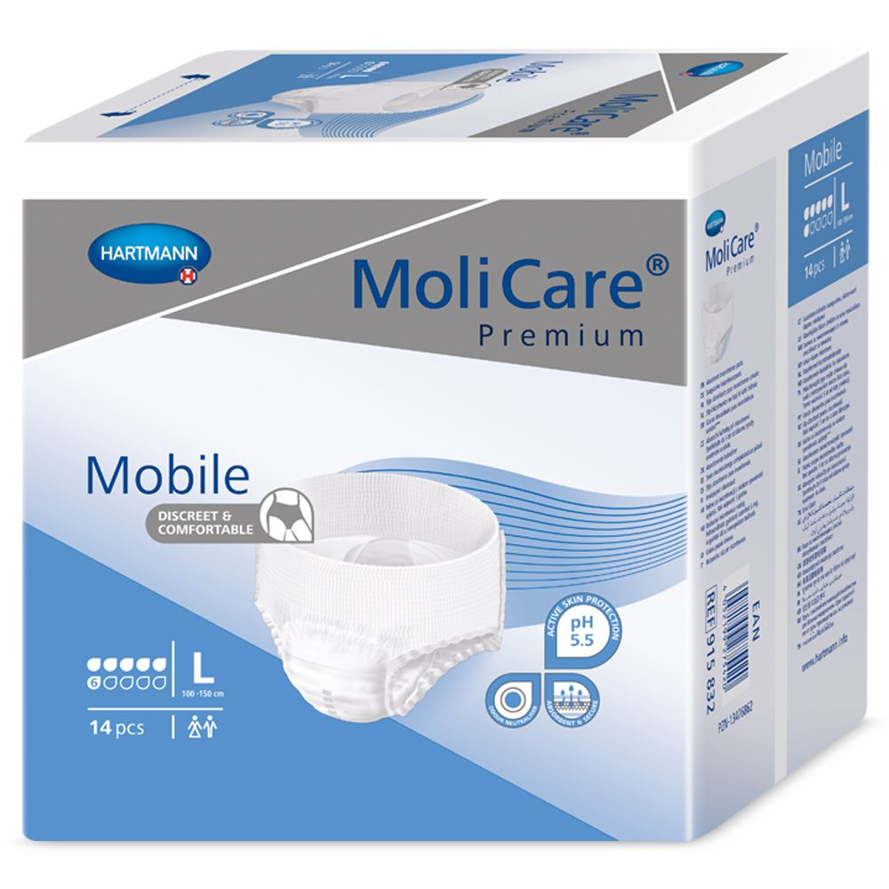 MoliCare Mobile 6 kapek vel. L inkontinenční kalhotky 14 ks MoliCare