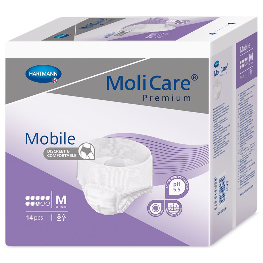 MoliCare Mobile 8 kapek vel. M inkontinenční kalhotky 14 ks MoliCare