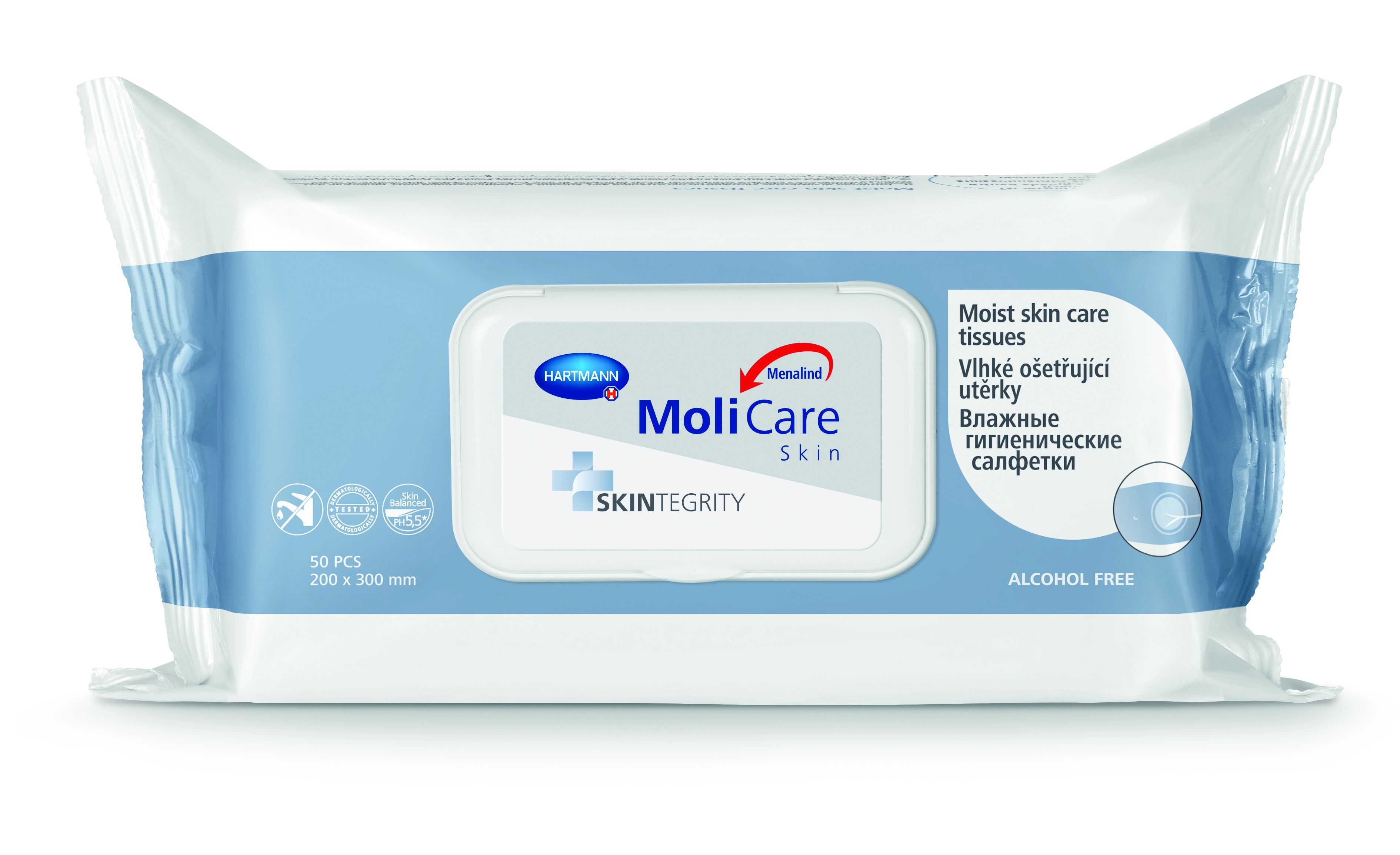 MoliCare Skin Vlhké ošetřující utěrky 50 ks MoliCare