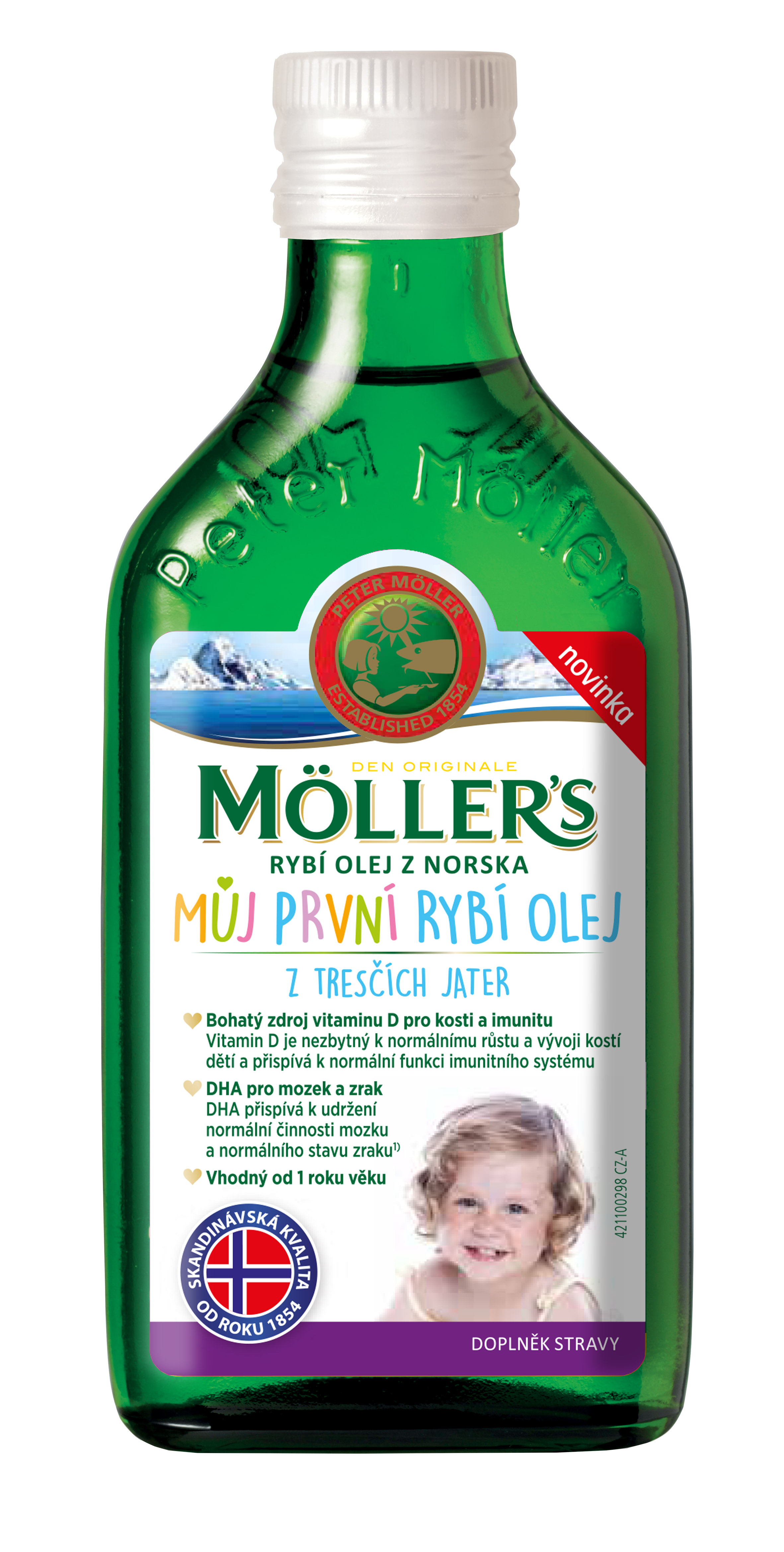 Mollers Omega 3 Můj první rybí olej 250 ml Mollers
