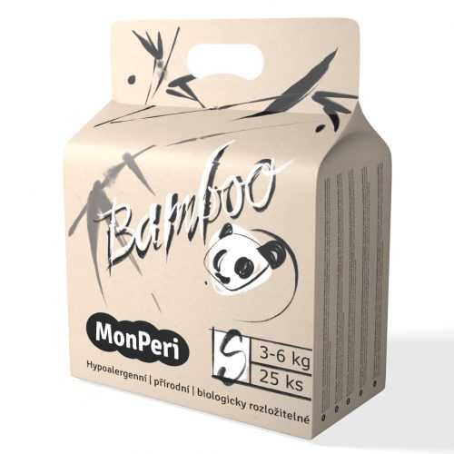 MonPeri Bamboo S 3-6 kg dětské plenky 25 ks MonPeri