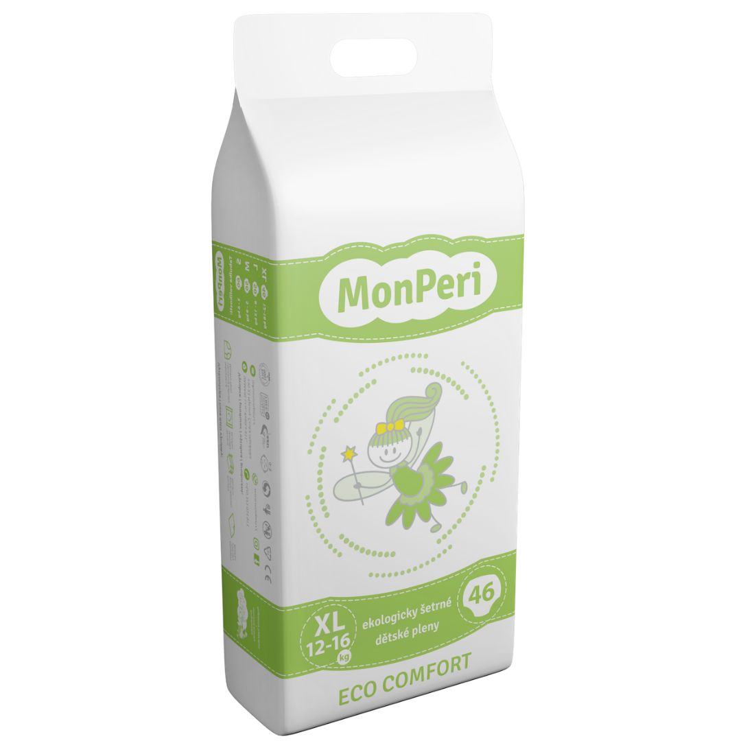 MonPeri ECO Comfort XL 12-16 kg dětské pleny 46 ks MonPeri