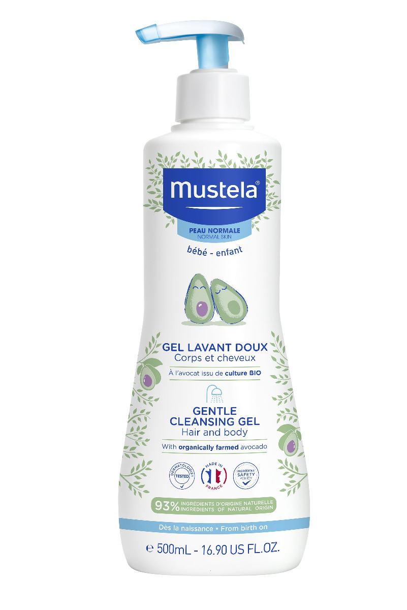 Mustela Jemný čisticí tělový a vlasový gel 500 ml Mustela