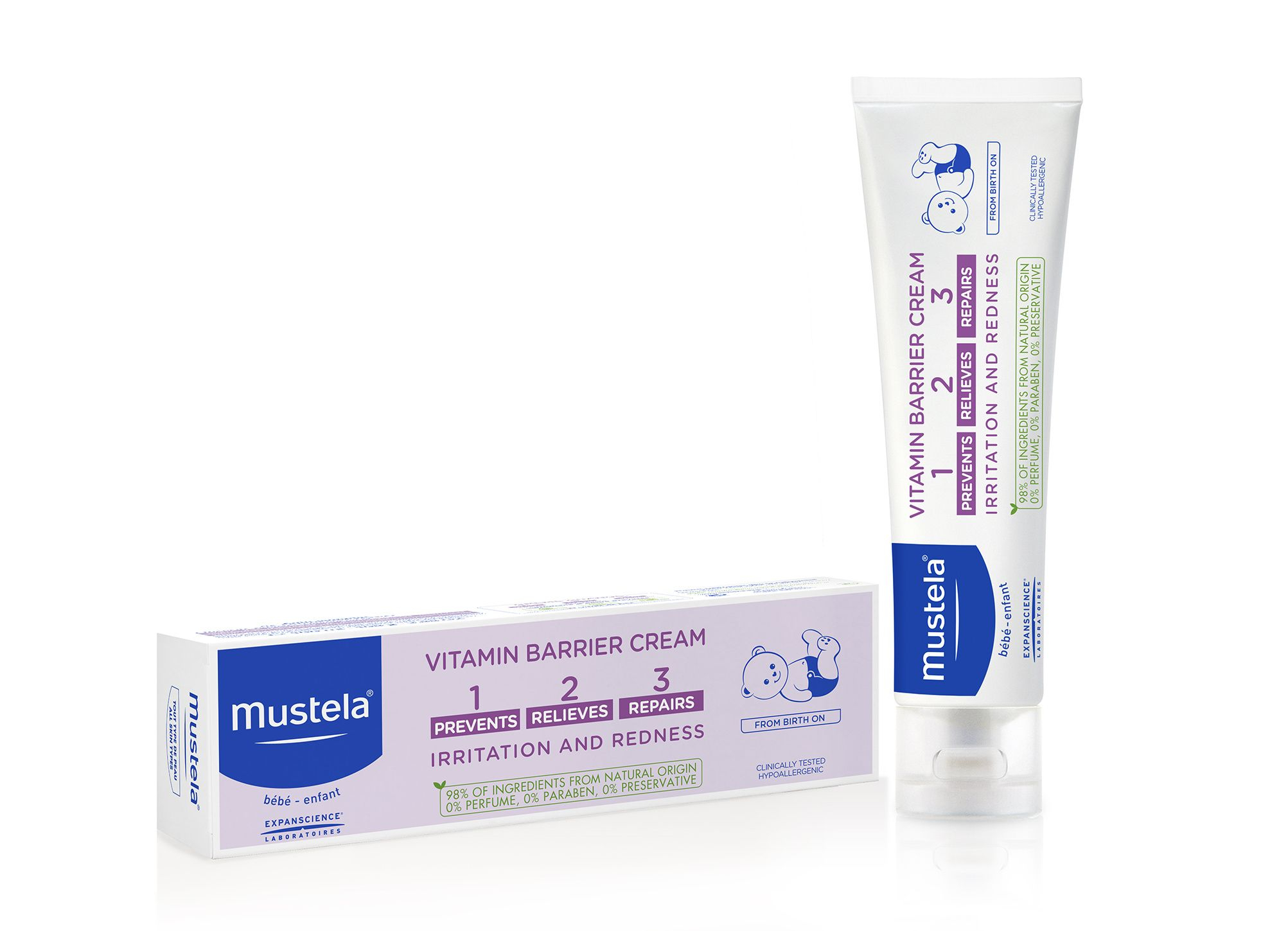 Mustela Krém proti opruzeninám při přebalování 100 ml Mustela