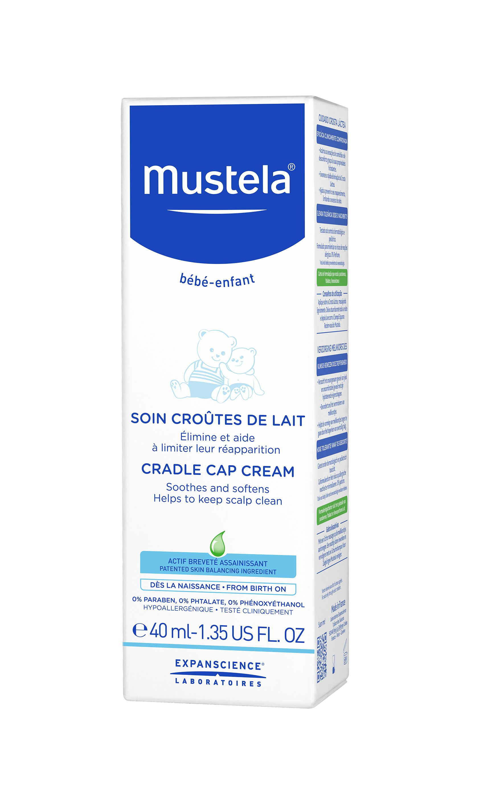 Mustela Krém proti tvorbě mléčných vlasových krust 40 ml Mustela