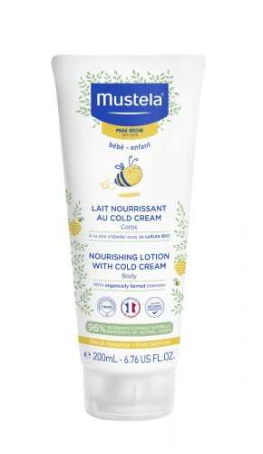 Mustela Vyživující tělové mléko obohacené o cold cream na suchou pokožku 200 ml Mustela