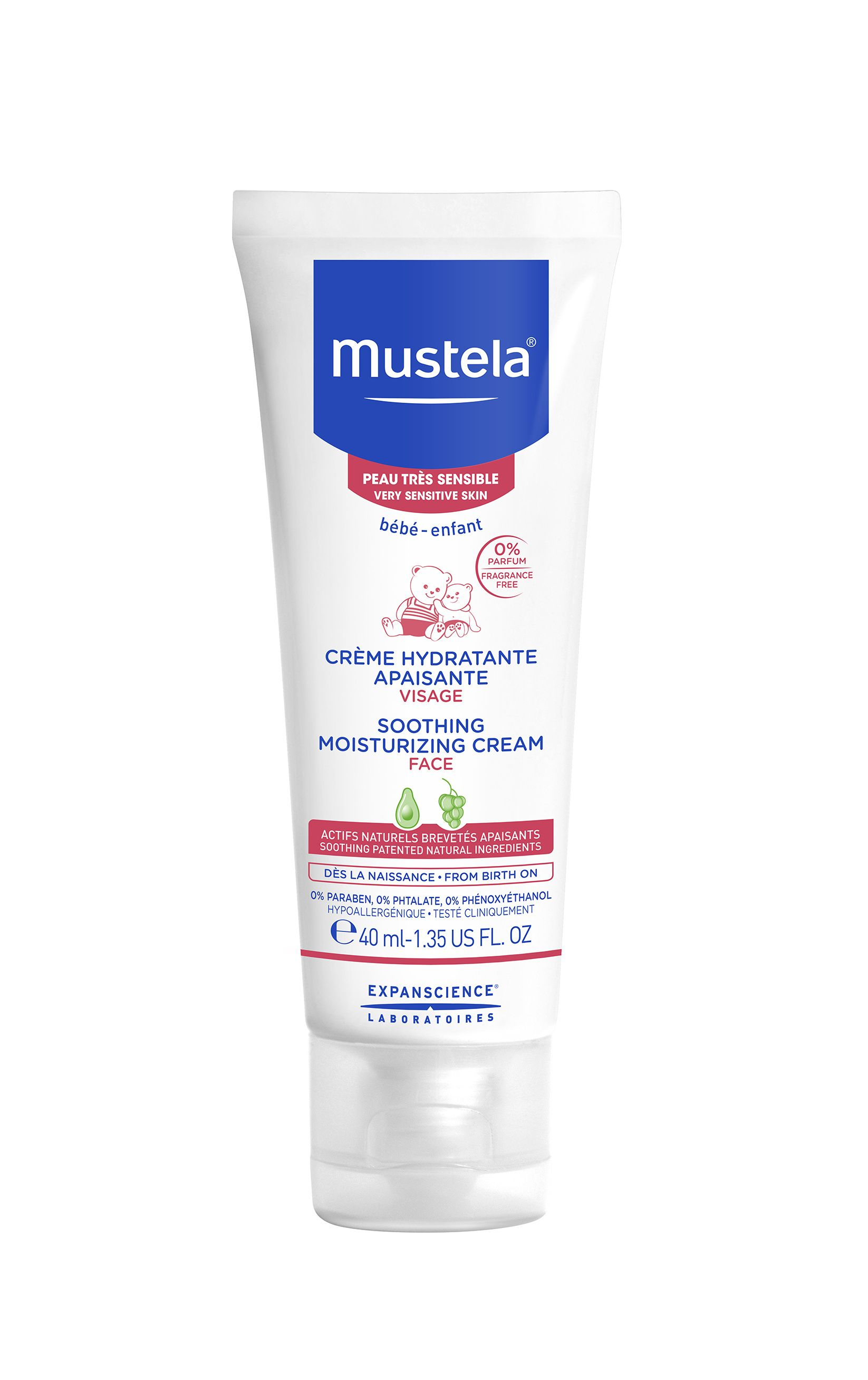 Mustela Zklidňující hydratační krém 40 ml Mustela