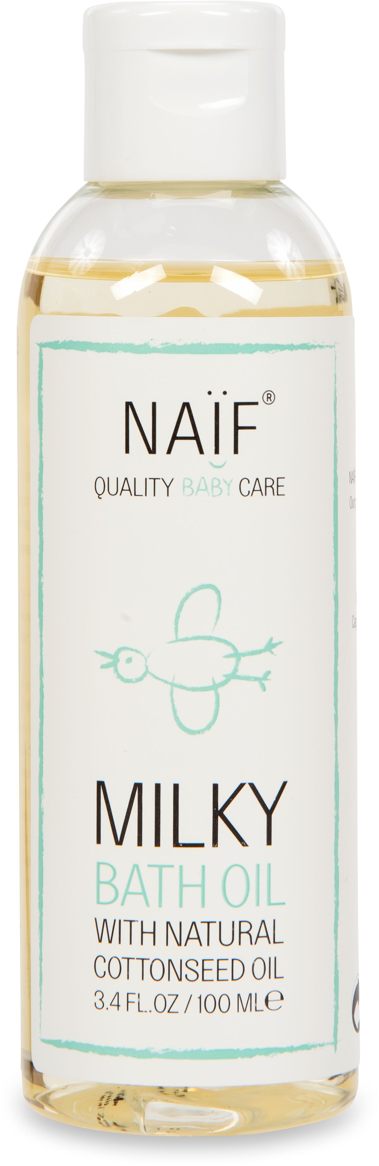 NAIF Mléčný koupelový olej pro děti a miminka 100 ml NAIF
