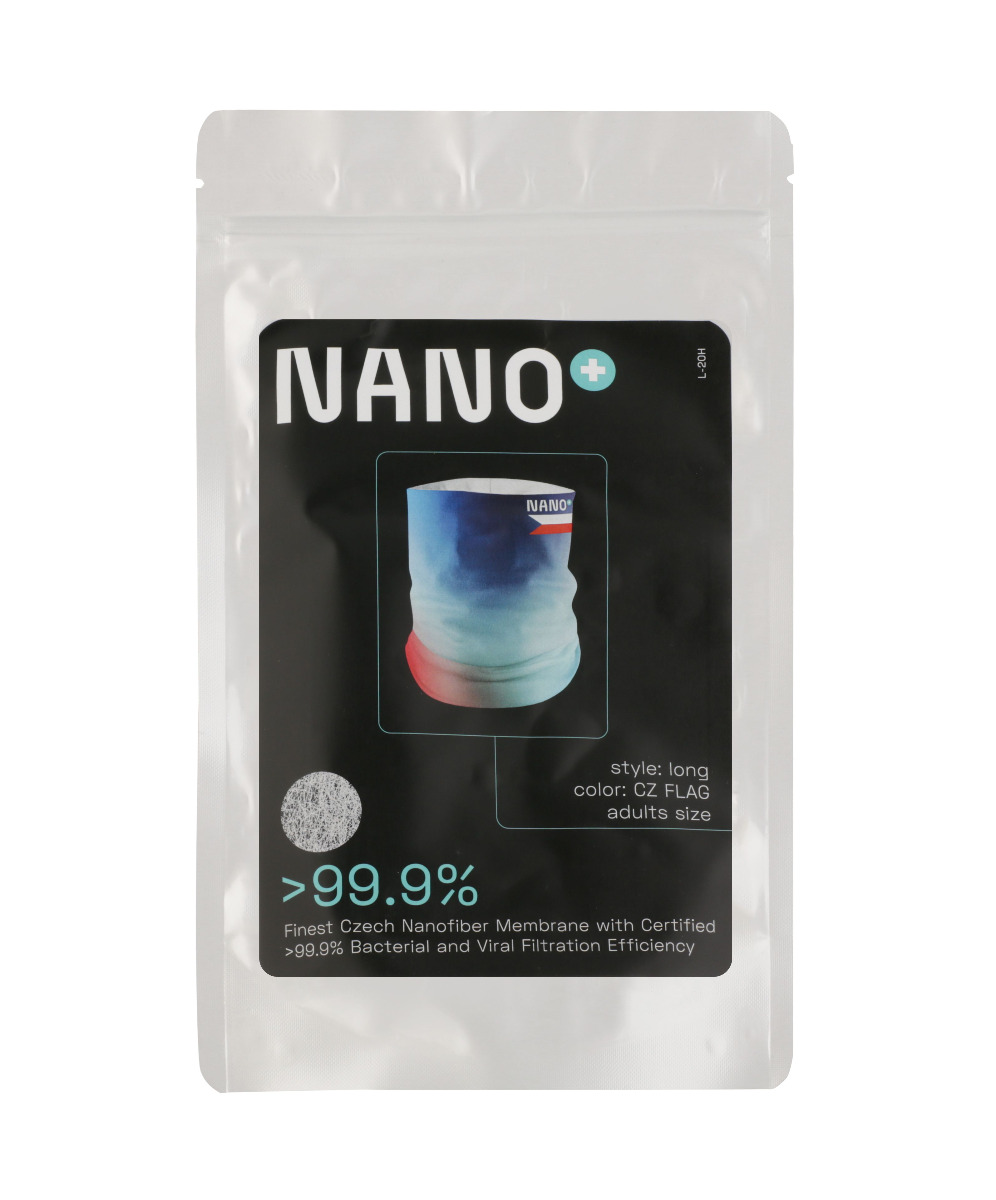 NANO+ CZFlag Nákrčník s vyměnitelnou nanomembránou 1 ks NANO+