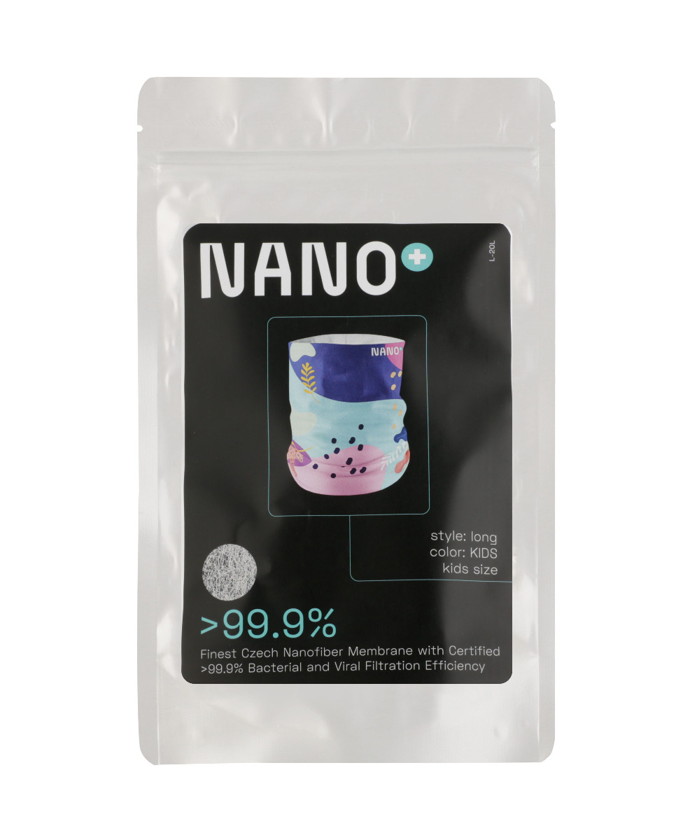 NANO+ Kids Nákrčník s vyměnitelnou nanomembránou 1 ks NANO+
