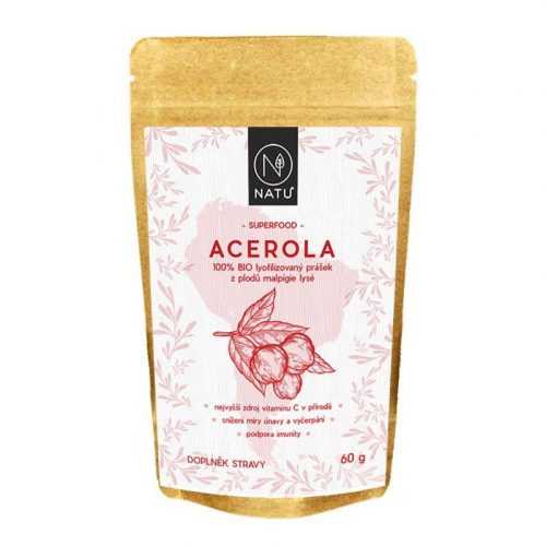 NATU Acerola BIO prášek 60 g NATU