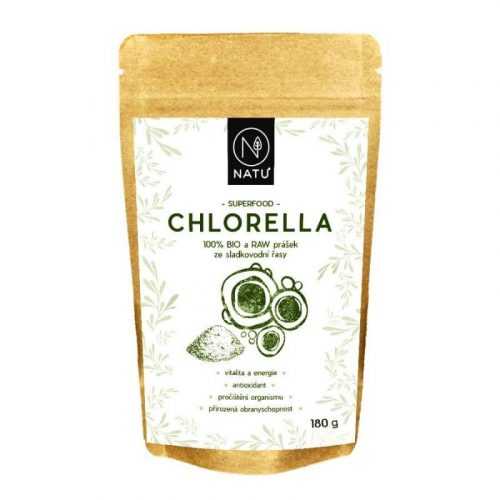 NATU Chlorella BIO prášek 180 g NATU