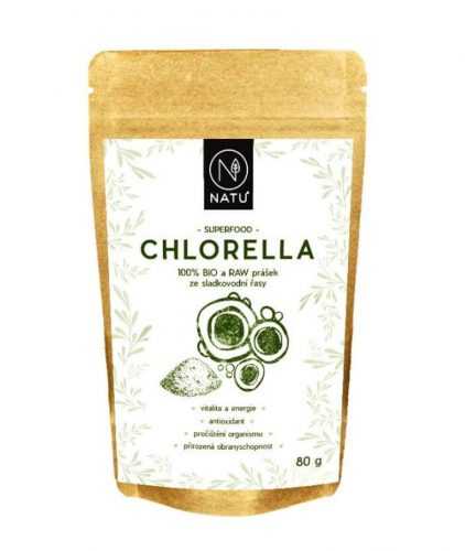 NATU Chlorella BIO prášek 80 g NATU