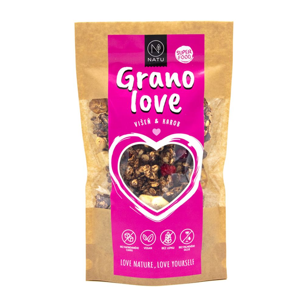 NATU Granolove Višeň & Karob 350 g NATU