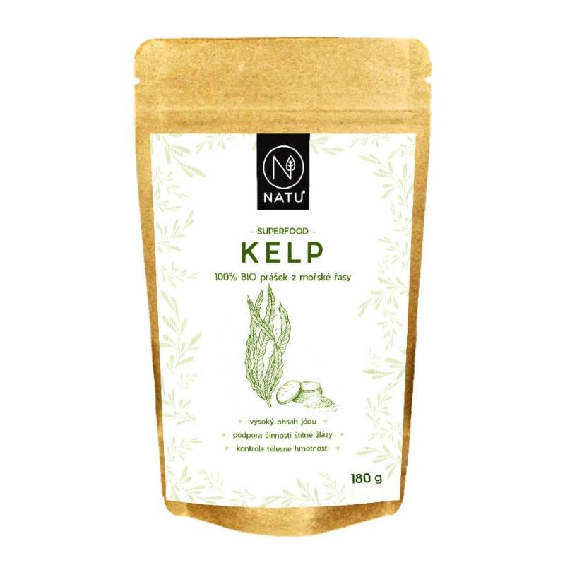 NATU Kelp BIO prášek 180 g NATU