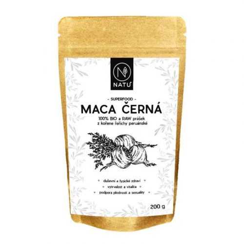 NATU Maca černá BIO prášek 200 g NATU