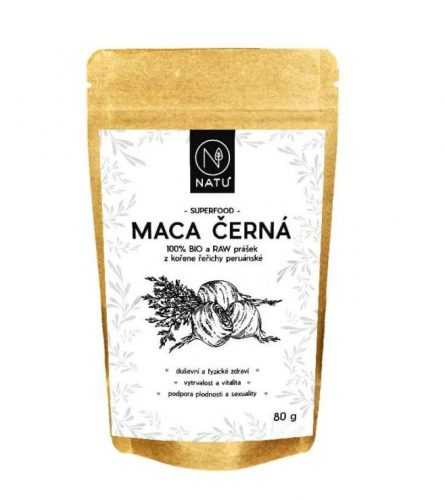 NATU Maca černá BIO prášek 80 g NATU