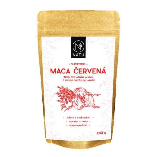 NATU Maca červená BIO prášek 200 g NATU