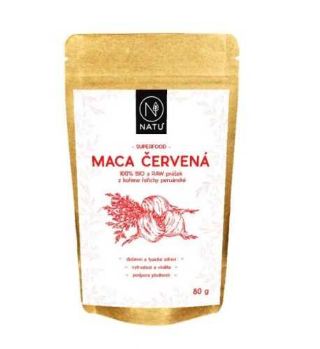 NATU Maca červená BIO prášek 80 g NATU