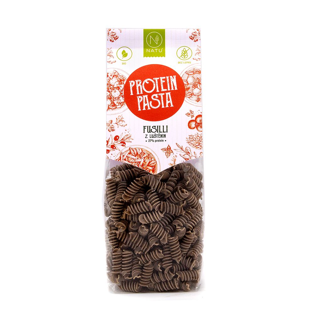 NATU Protein Pasta Fusilli mix luštěnin BIO 250 ml NATU