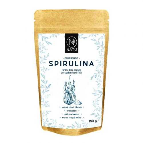 NATU Spirulina BIO prášek 180 g NATU