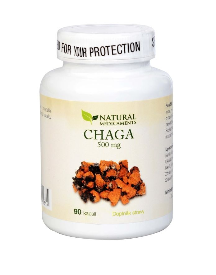 Natural Medicaments Chaga 500 mg 90 kapslí Natural Medicaments