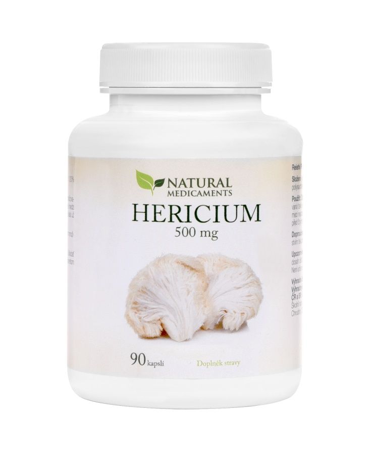 Natural Medicaments Hericium 500 mg 90 kapslí Natural Medicaments