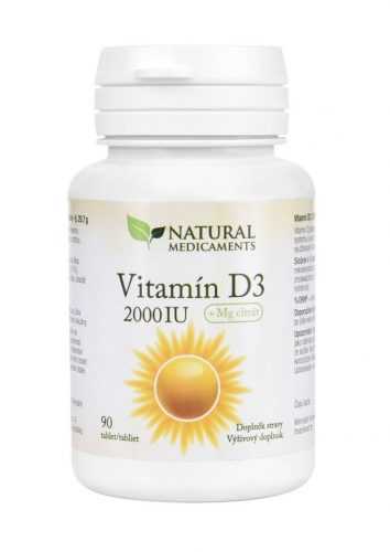 Natural Medicaments Vitamín D3 2000 IU 90 tablet Natural Medicaments