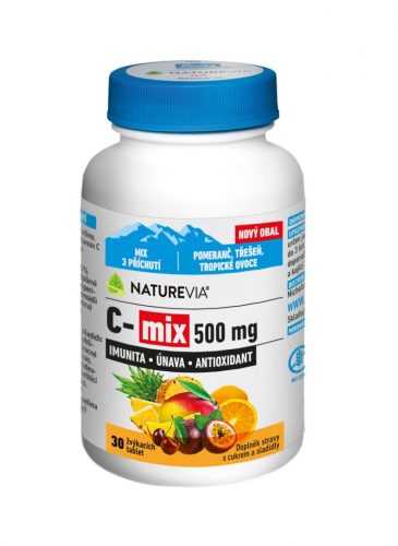NatureVia C-MIX 500 mg 30 žvýkacích tablet NatureVia