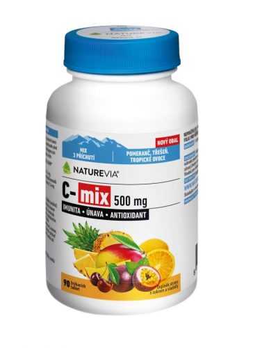 NatureVia C-MIX 500 mg 90 žvýkacích tablet NatureVia