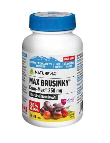 NatureVia Max Brusinky Cran-Max 30+6 tablet NatureVia