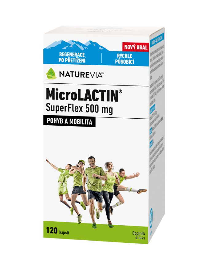 NatureVia MicroLACTIN SuperFlex 500 mg 120 kapslí NatureVia