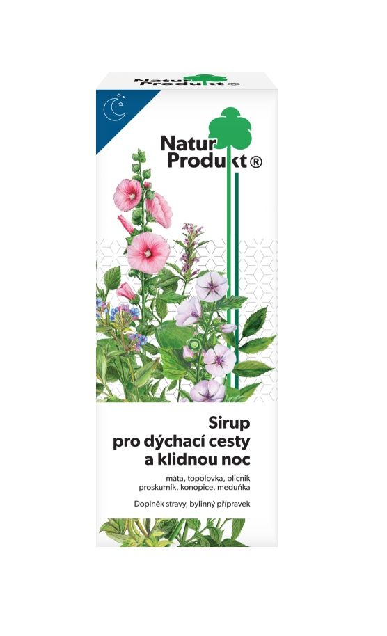 Naturprodukt Sirup pro dýchací cesty a klidnou noc 200 ml Naturprodukt