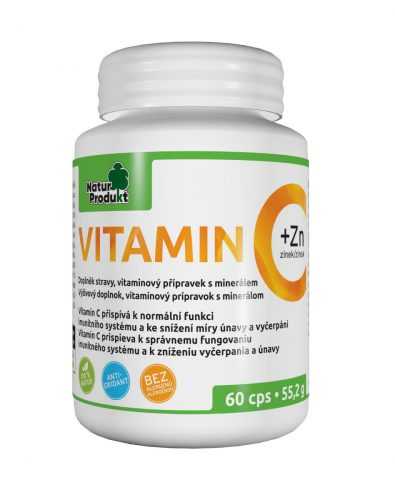 Naturprodukt Vitamin C 500 mg + zinek 10 mg 60 kapslí Naturprodukt