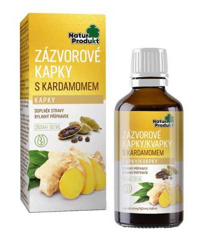 Naturprodukt Zázvorové kapky s kardamomem 50 ml Naturprodukt