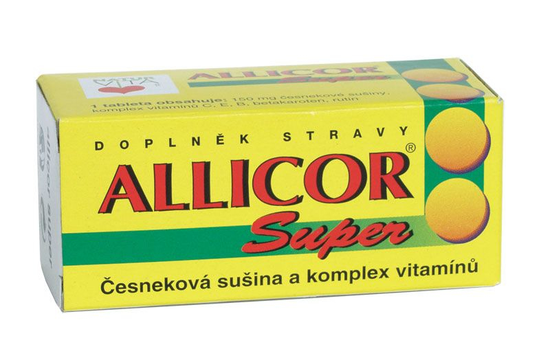 Naturvita Allicor Super česnek + vitaminy 60 tablet Naturvita