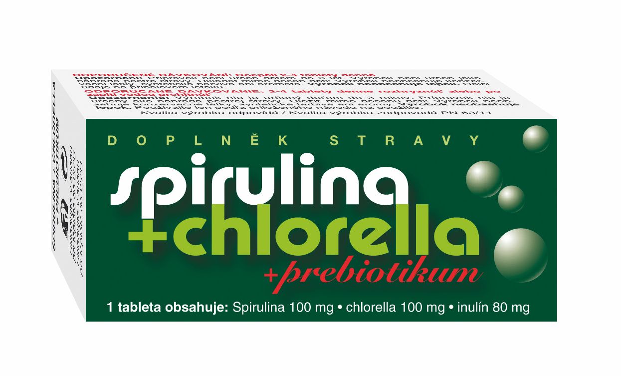 Naturvita Spirulina + Chlorella + Prebiotikum 90 tablet Naturvita