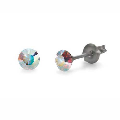 Náušnice Chaton Mini crystal AB