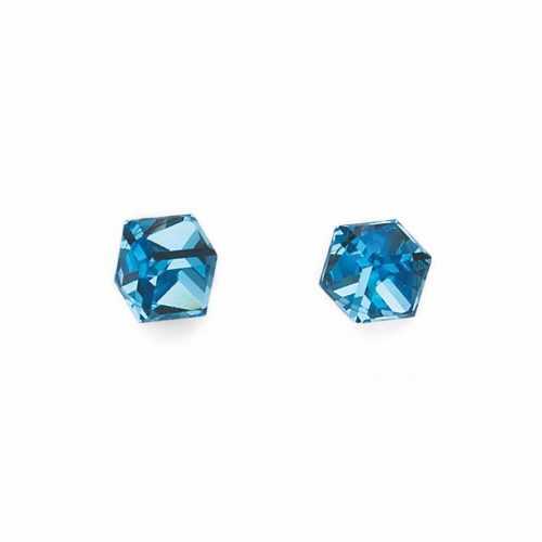 Náušnice Cube Mini aquamarine