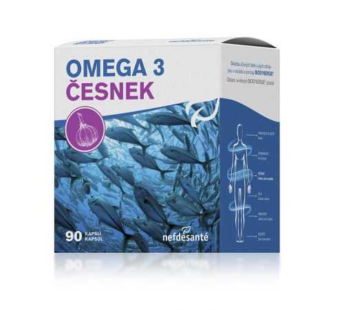 Nefdesanté Omega 3 česnek 90 kapslí Nefdesanté