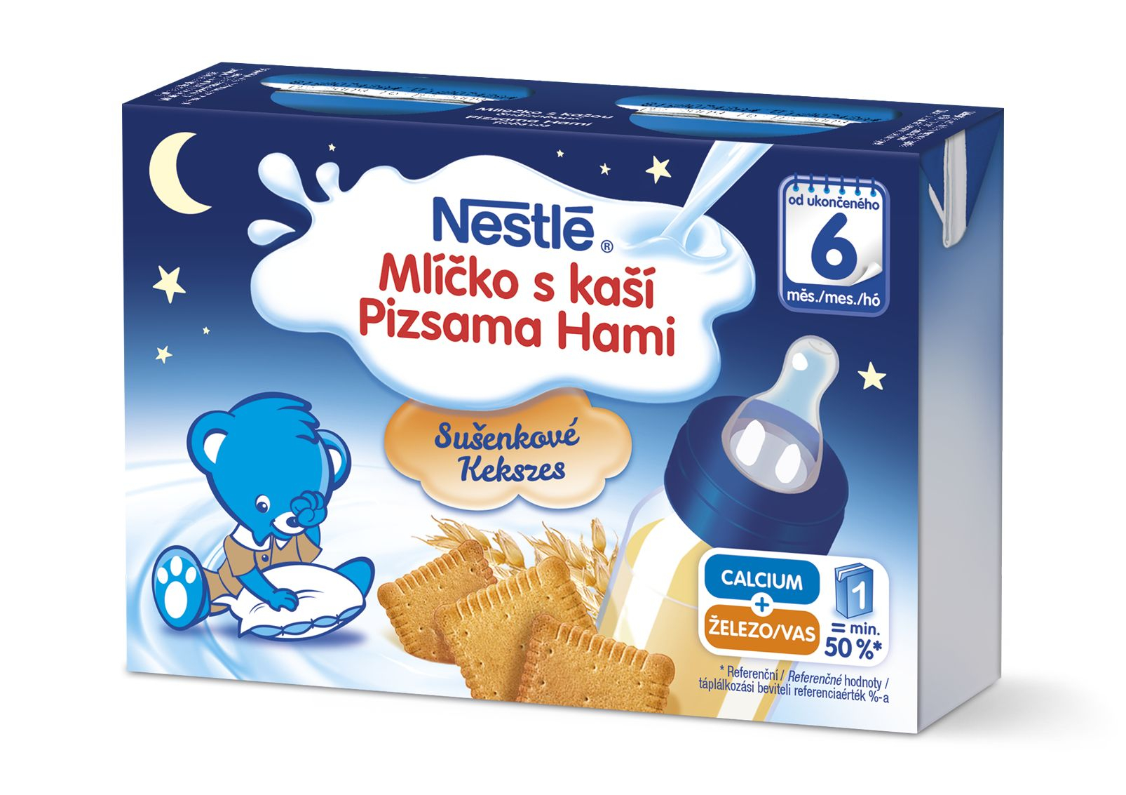 Nestlé Mlíčko s kaší Sušenkové 2x200 ml Nestlé