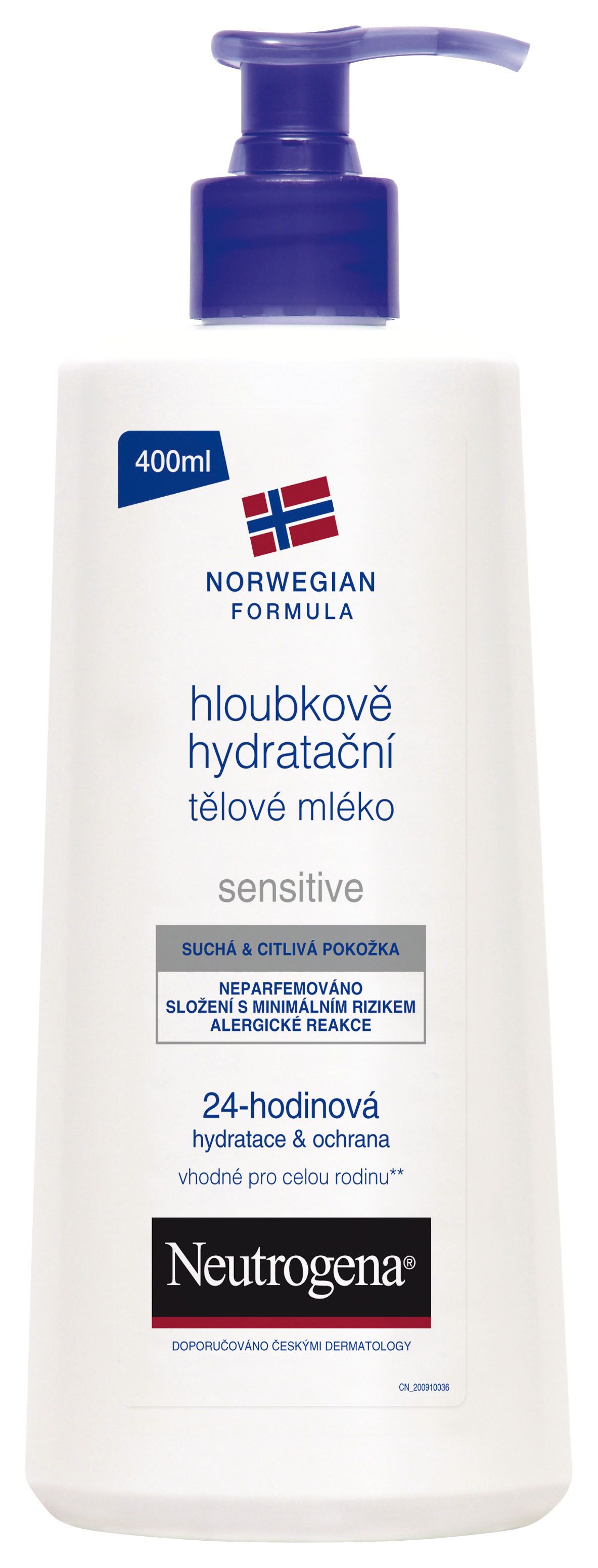 Neutrogena hloubkově hydratační tělové mléko pro citlivou pokožku 400 ml Neutrogena