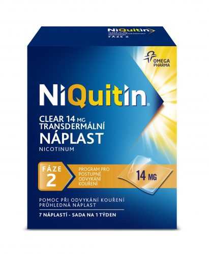 Niquitin Clear 14 mg 7 transdermálních náplastí Niquitin