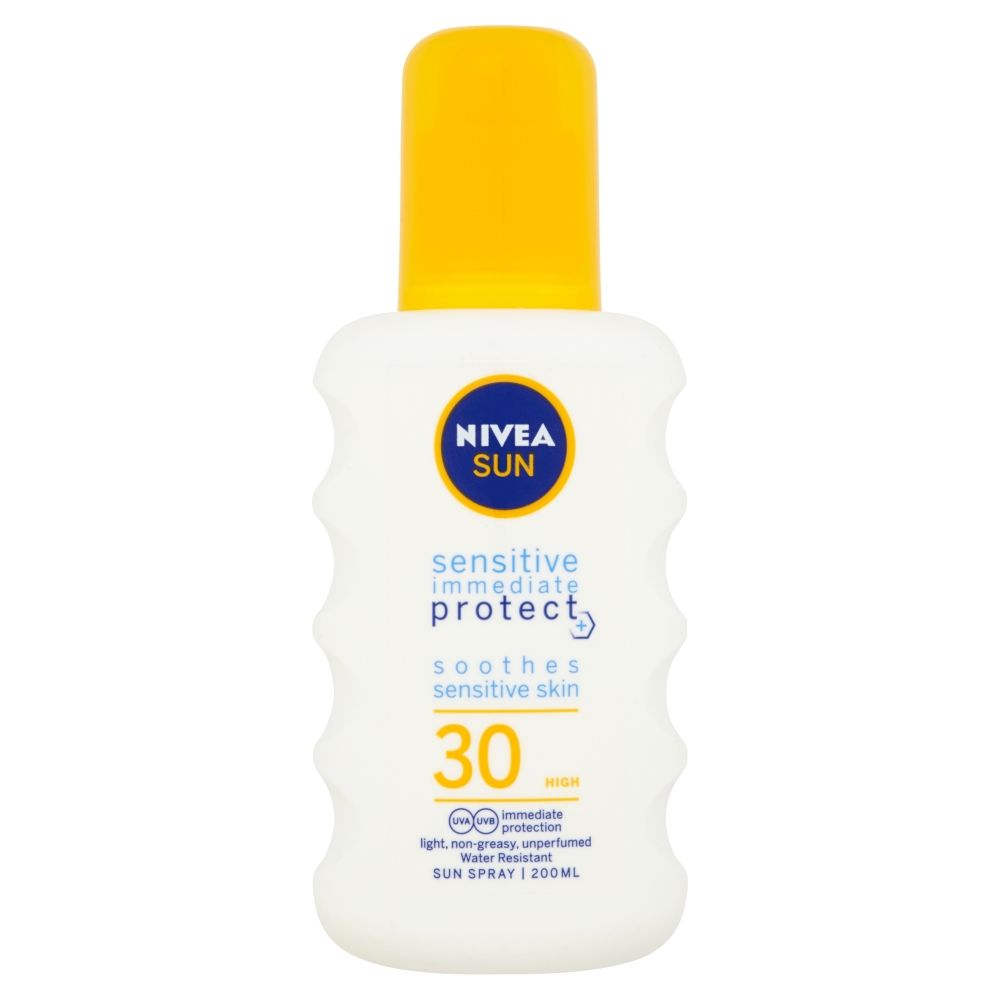 Nivea SUN Sensitive Sprej na opalování SPF30 200 ml Nivea