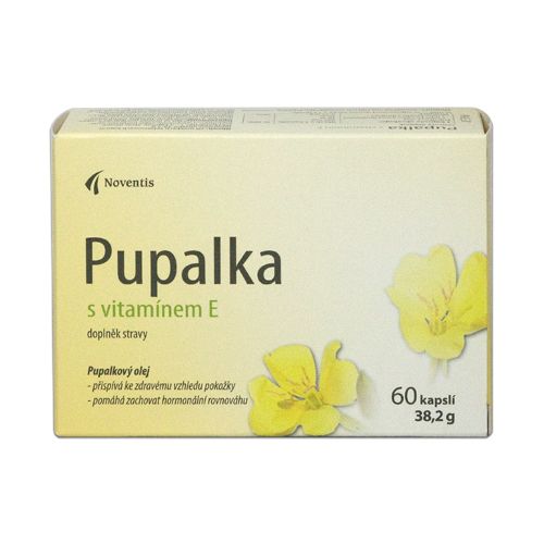 Noventis Pupalka s vitamínem E 60 kapslí Noventis