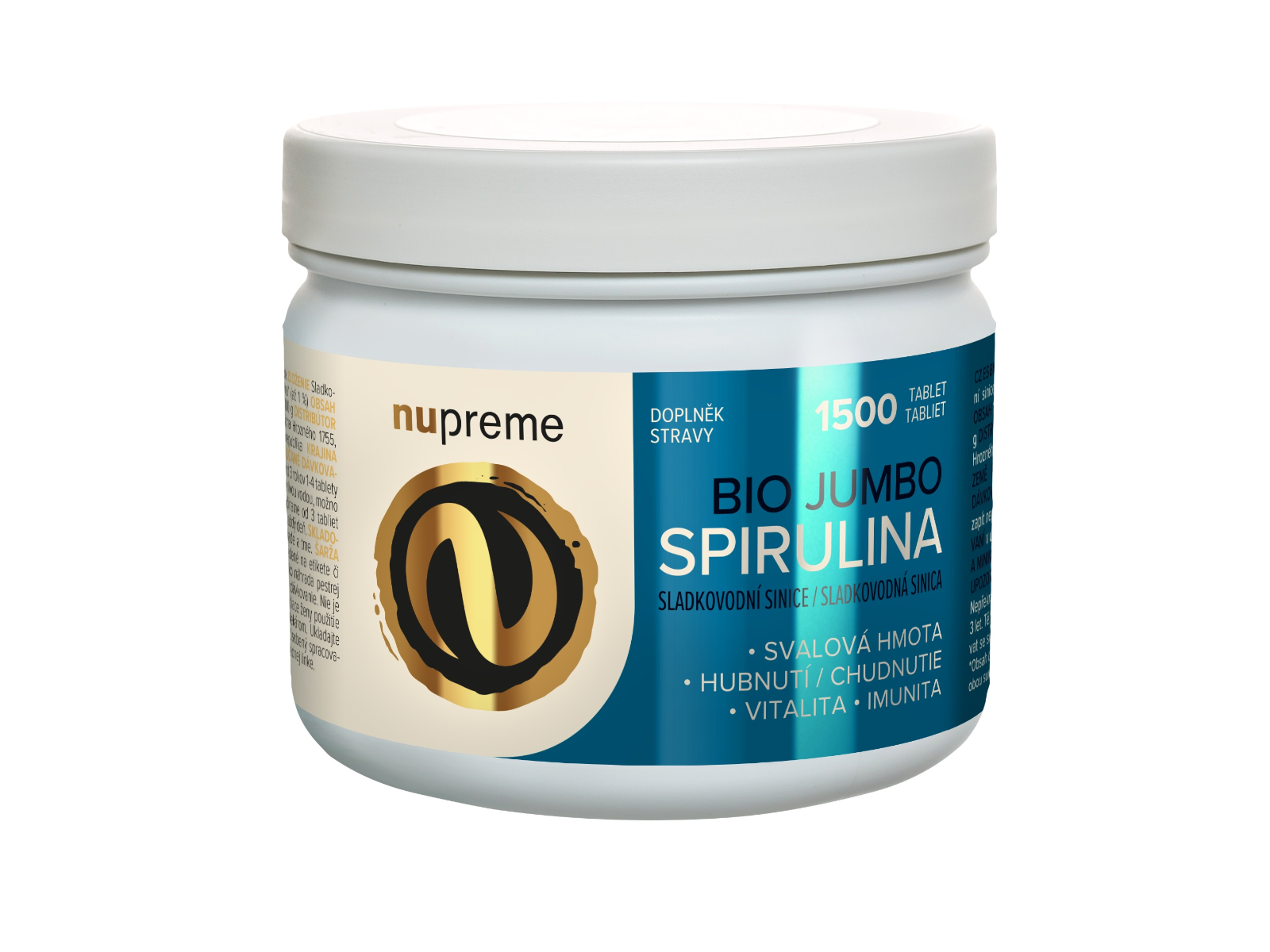 Nupreme BIO Spirulina JUMBO 1500 tablet Nupreme